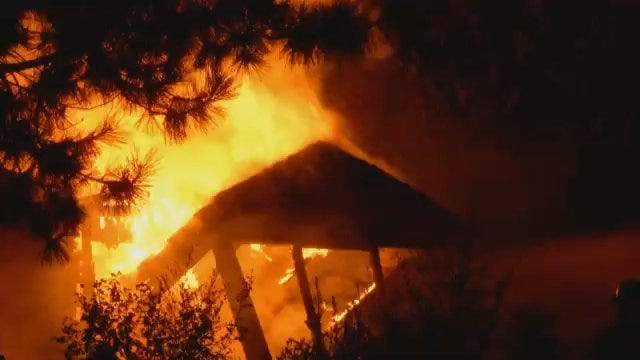 WEB EXTRA: Video From Scene Of Abandoned House Fire