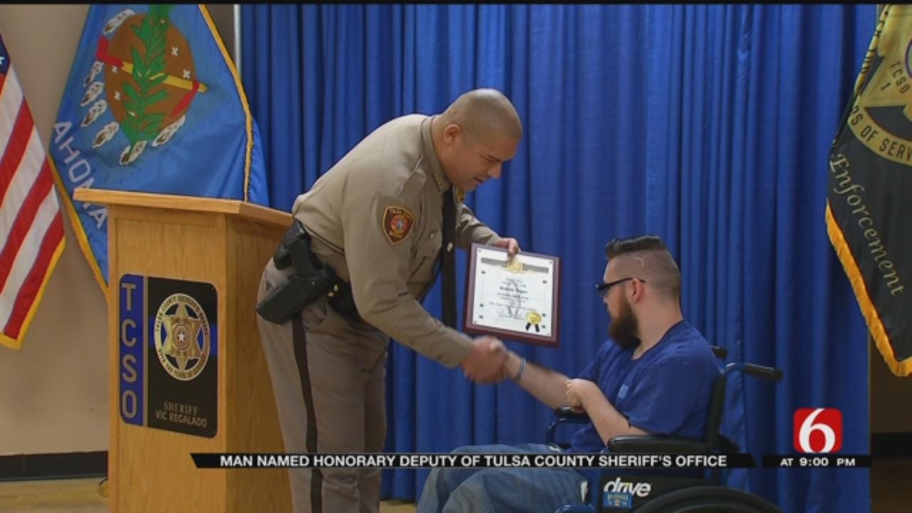 19-Year-Old Named Honorary Tulsa County Deputy