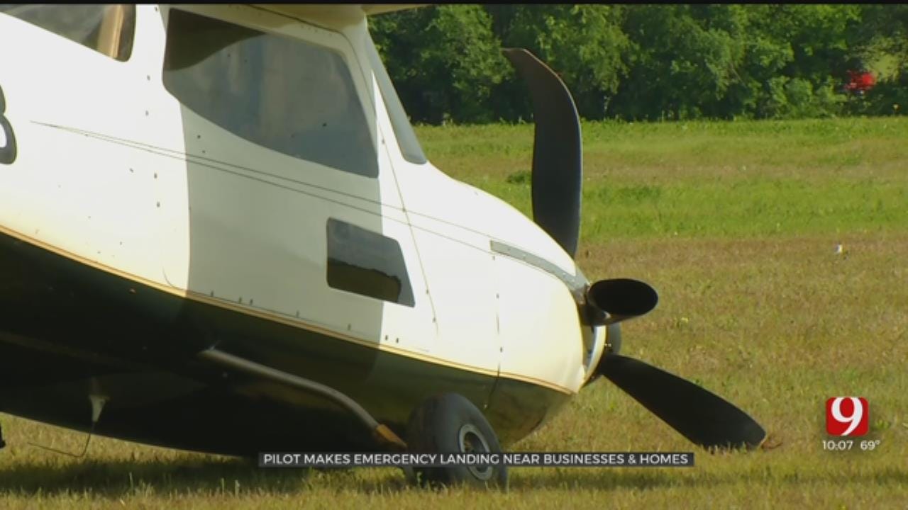Small Plane Makes Emergency Landing In NW OKC