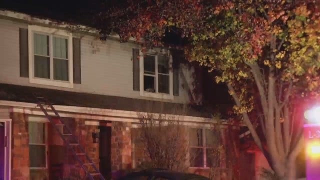 WEB EXTRA: Video From Scene Of South Tulsa House Fire