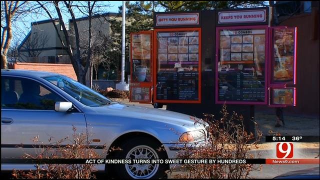 Pay It Forward Kindness Delivered At Edmond Dunkin Donuts