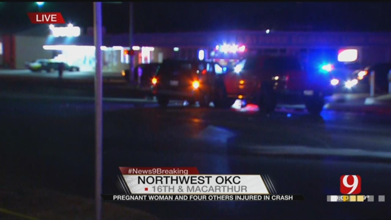5 Transported To Hospital Following 3 Car Accident In NW OKC
