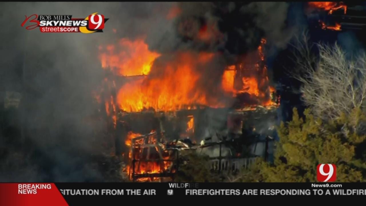 Crews Battle Large Fire In Edmond