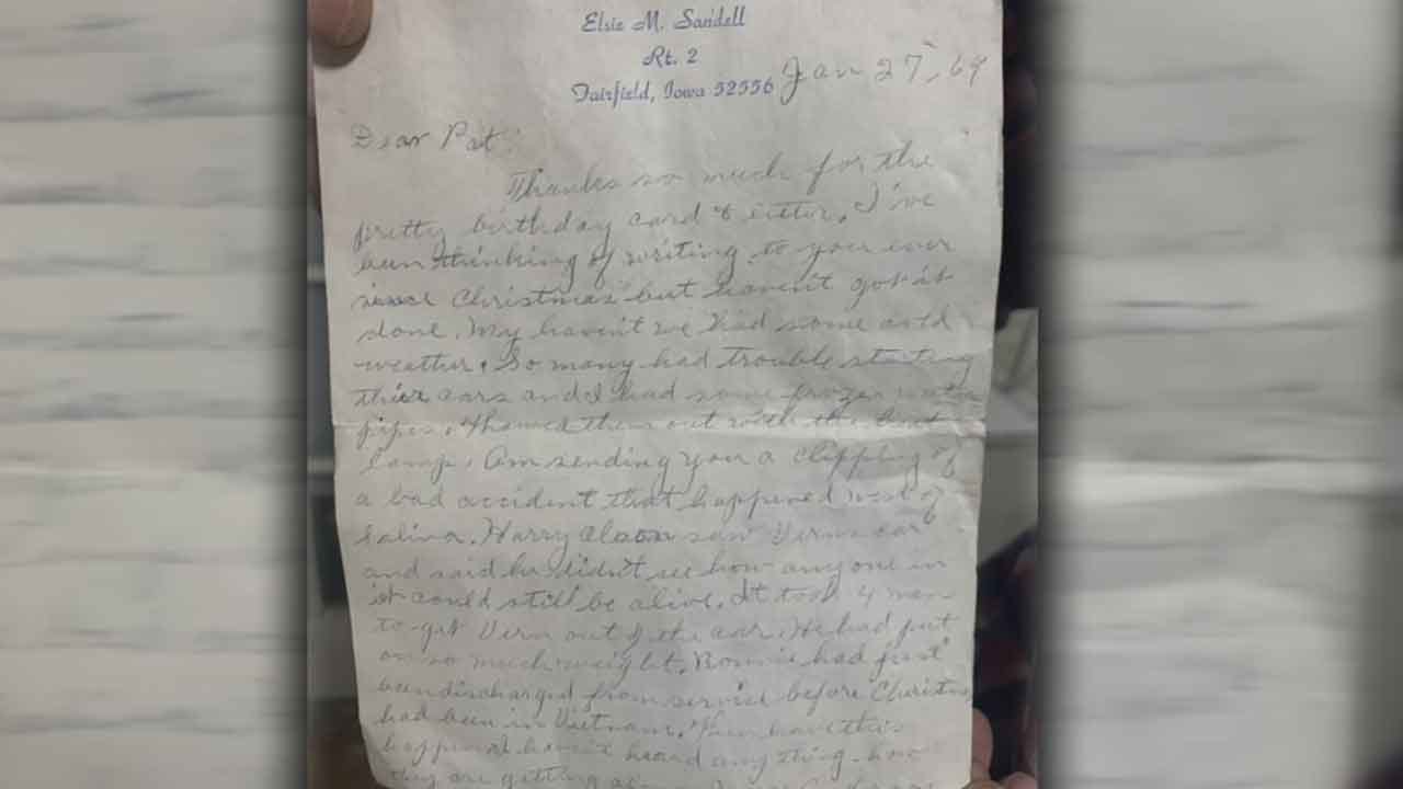 Guthrie Family Searches For Relatives Of Vietnam Soldier After Letter From 1969 Lands In Their Front Yard