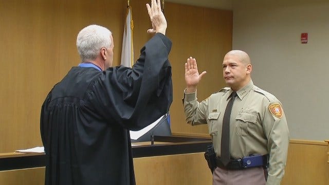 WEB EXTRA: Tulsa County Sheriff Vic Regalado Sworn Into Office