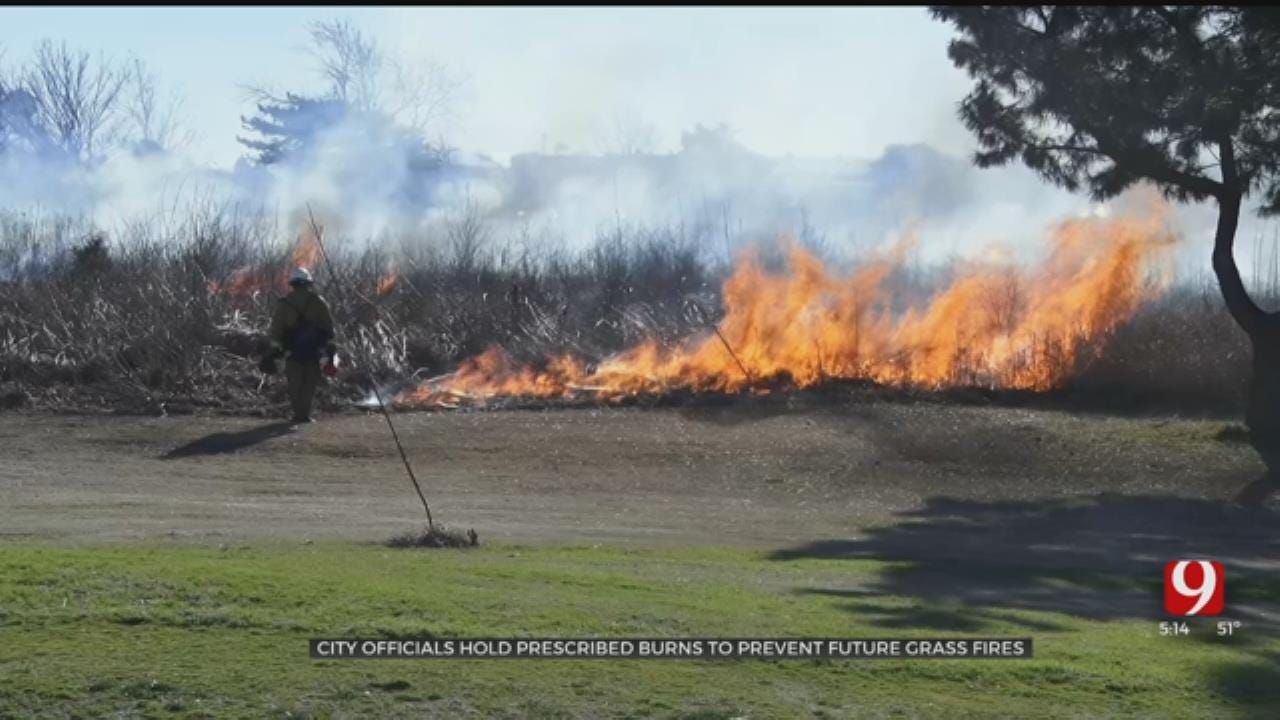 Officials Set Controlled Burn At Tinker To Help Prevent Future Wildfires