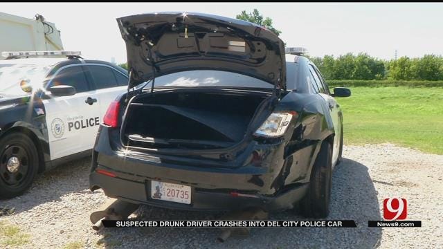 Suspected Drunk Driver Crashes Into Del City Police Car