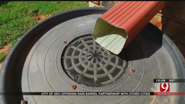 City Of Oklahoma City Offering Rain Barrel Partnership With Other Cities