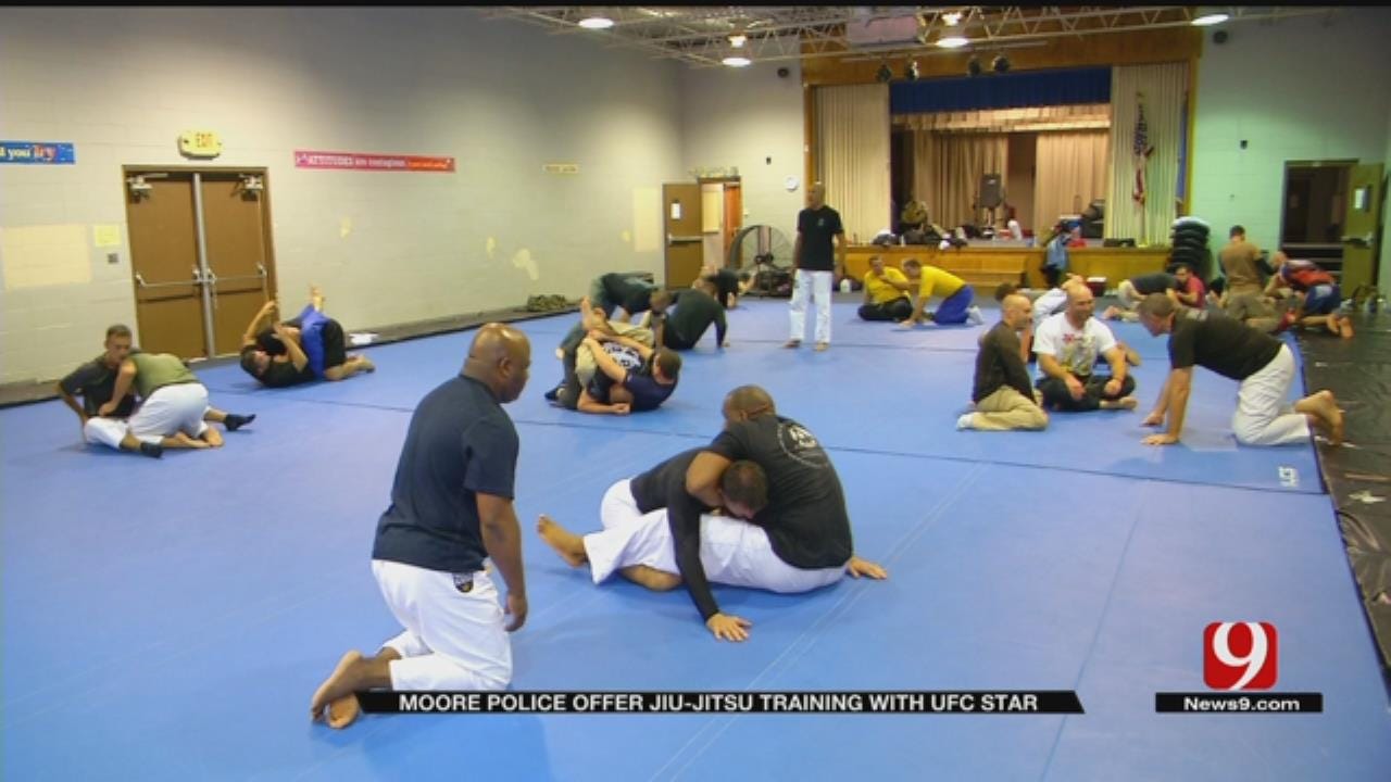 UFC's Royce Gracie Teaches Police Officers Jiu-Jitsu