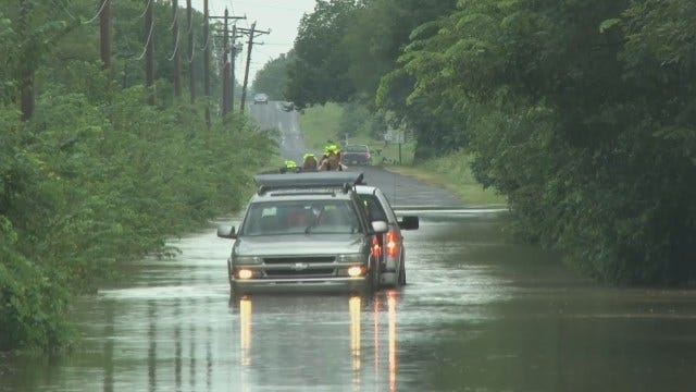 WEB EXTRA: Muskogee Water Rescue Caught On Video