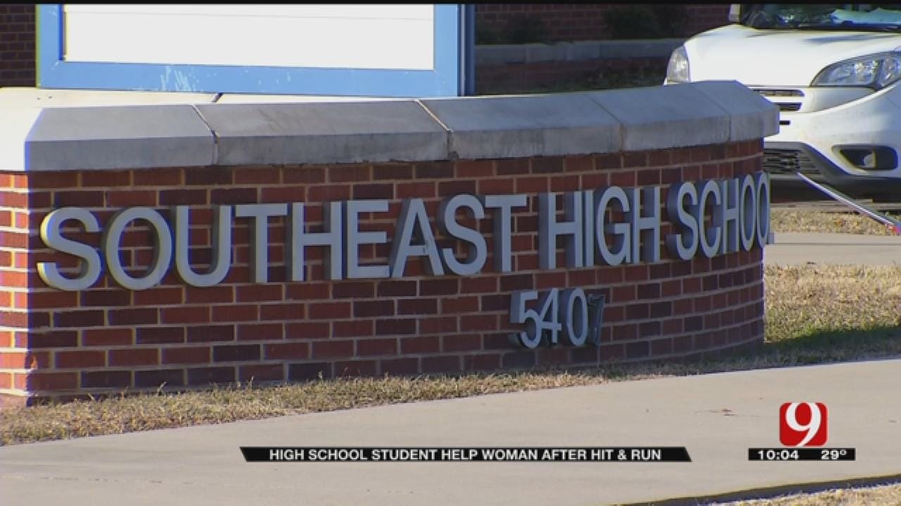 OKC High School Student Helps Woman After Hit-And-Run