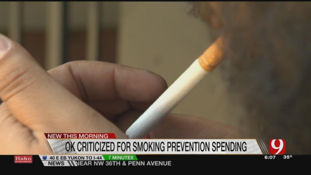 OK Criticized For Smoking Prevention Spending