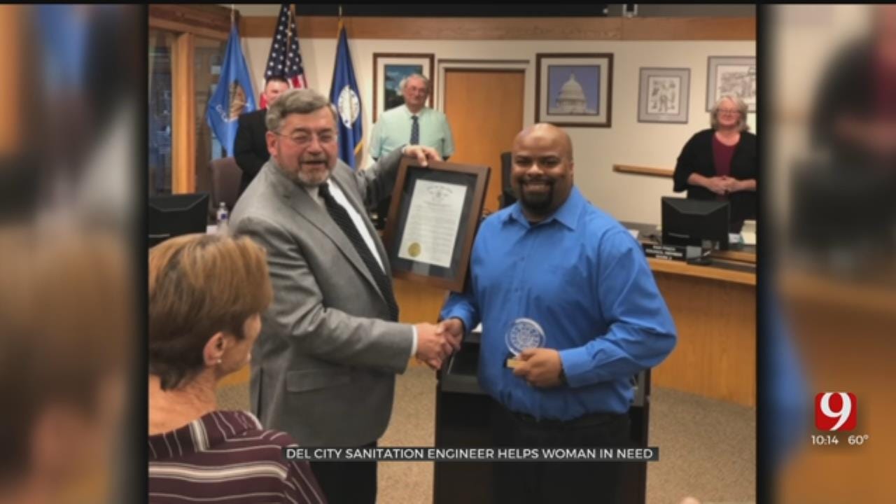 Del City Man Honored For Helping Woman In Need