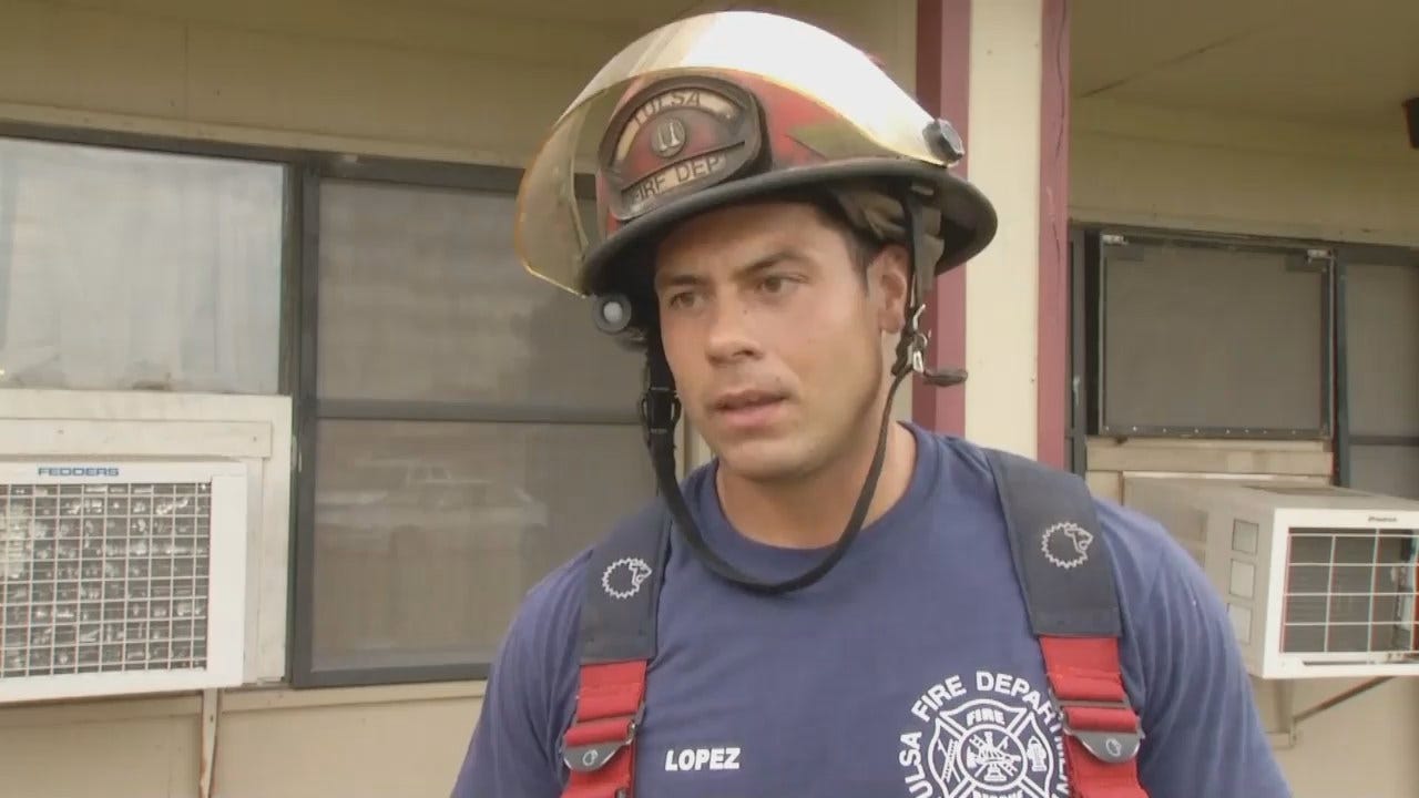 WEB EXTRA: Tulsa Fire Captain Tim Lopez Talks About Apartment Fire