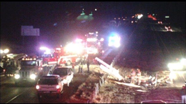Fatal Crash Shuts Down Parts Of I-35 In Logan County