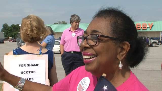 WEB EXTRA: Hobby Lobby Protestor Says 'It's A Bully Decision Against Women'