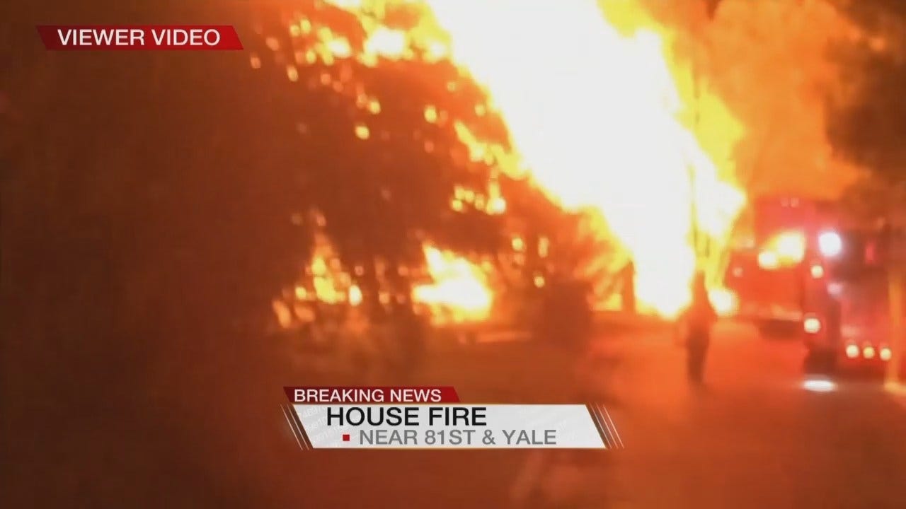 Coverage Of South Tulsa House Fire