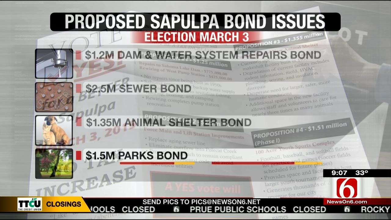 Voters To Decide On Four-Pronged Sapulpa Bond Proposal