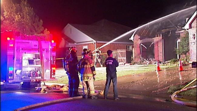 WEB EXTRA: Video From Scene Of Broken Arrow House Fire