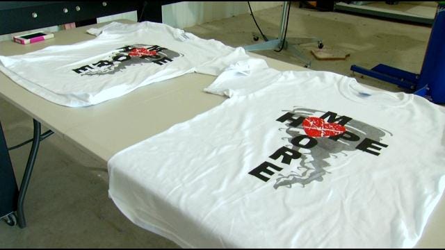 Verdigris Sixth-Grader Designs T-Shirt For Moore Tornado Relief