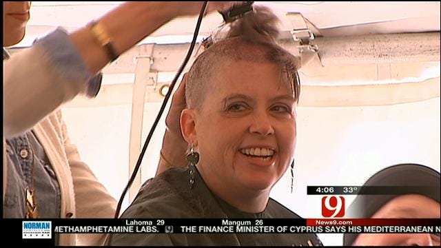 Oklahoma Mothers Shave Heads For Children's Cancer Research