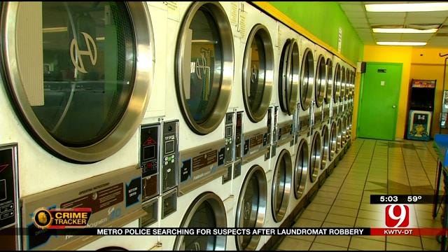 OKC Police Search For Suspects After Laundromat Robbery