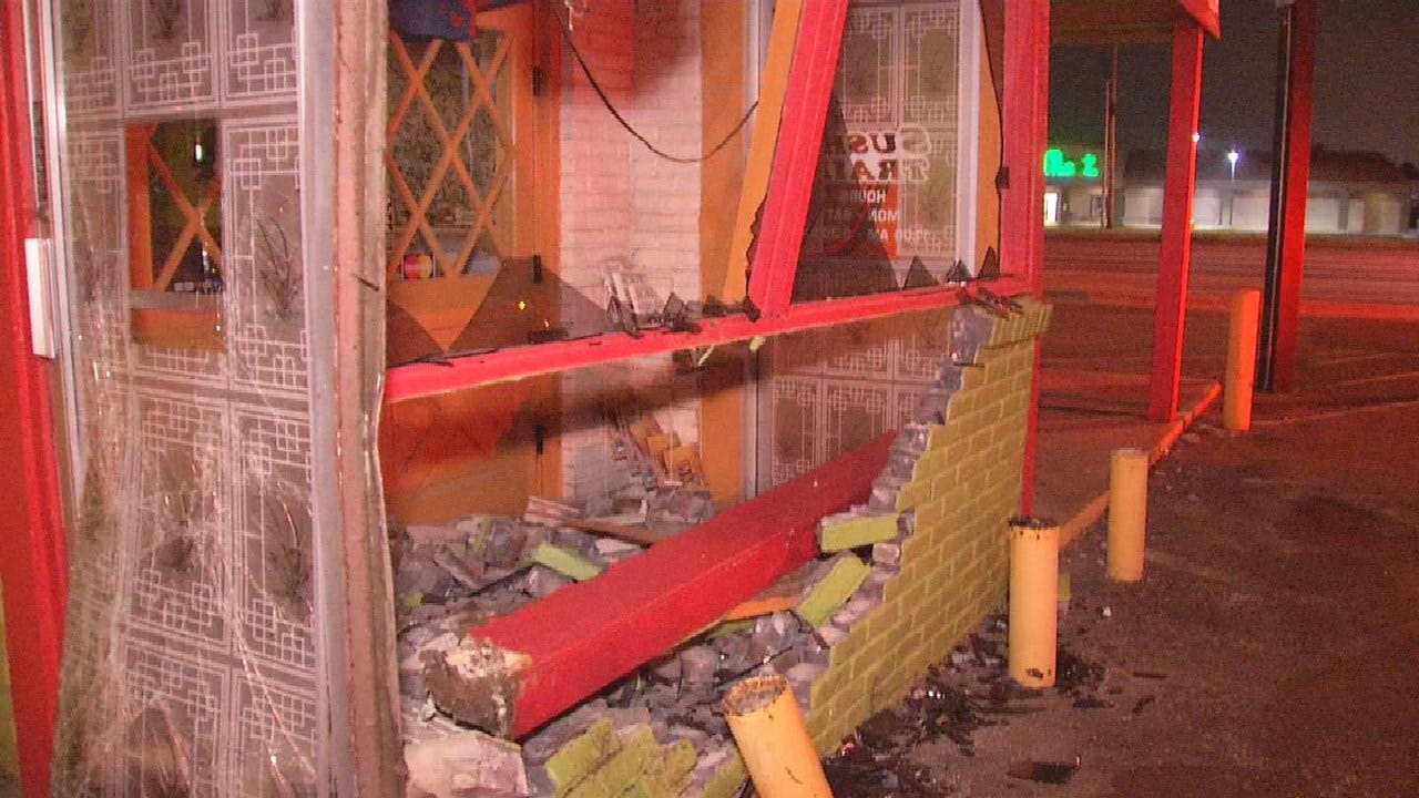 Drunk Driver Smashes Into Tulsa Sushi Restaurant, No Injuries