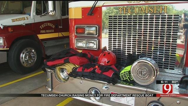 Tecumseh Church Helping To Raise Money For Fire Department Rescue Boat