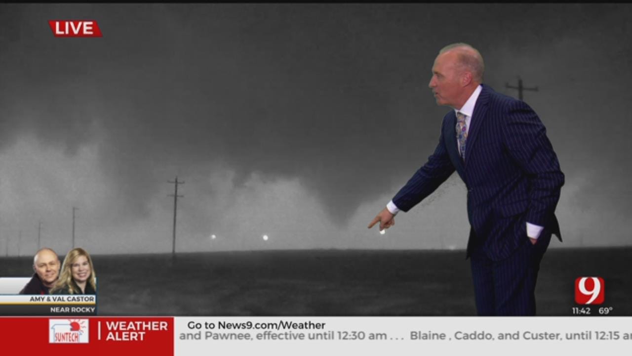 WATCH: News 9 StormTrackers Val And Amy Castor Drive Through Damage As Tornado Hits Rocky
