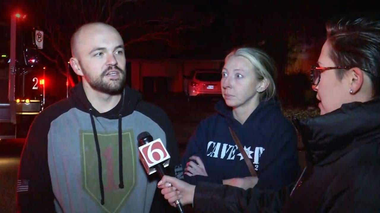 Sawyer Buccy: Couple Wakes Tulsa Residents During House Fire