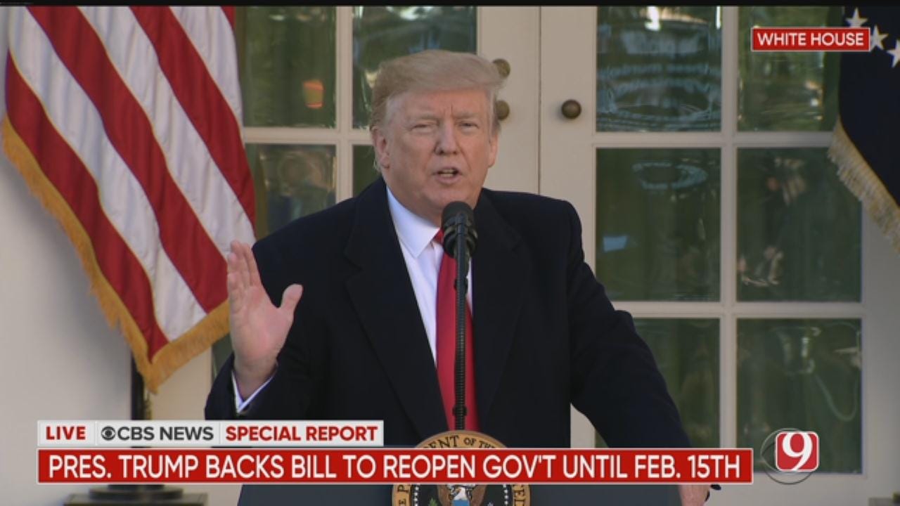 President Trump Announces Deal To End Record-Long Government Shutdown