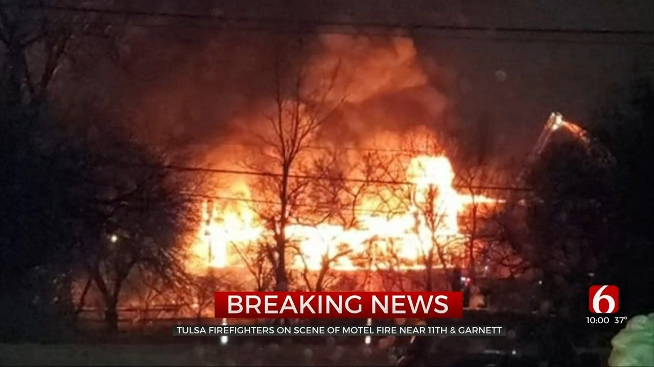 Emergency Crews Respond To Tulsa Building Fire