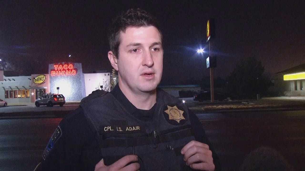 WEB EXTRA: Tulsa Police Cpl. Ian Adair Talks About Armed Robbery