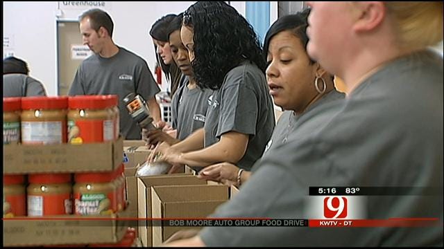 OKC Bob Moore Auto Group Hosts Canned Food Structure Contest For Good Cause