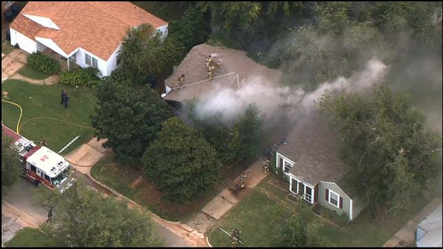 WEB EXTRA: Firefighters Battle House Fire In NW OKC