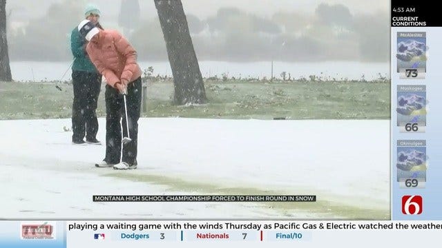 Golfers Finish Montana Tournament In Wintery Weather