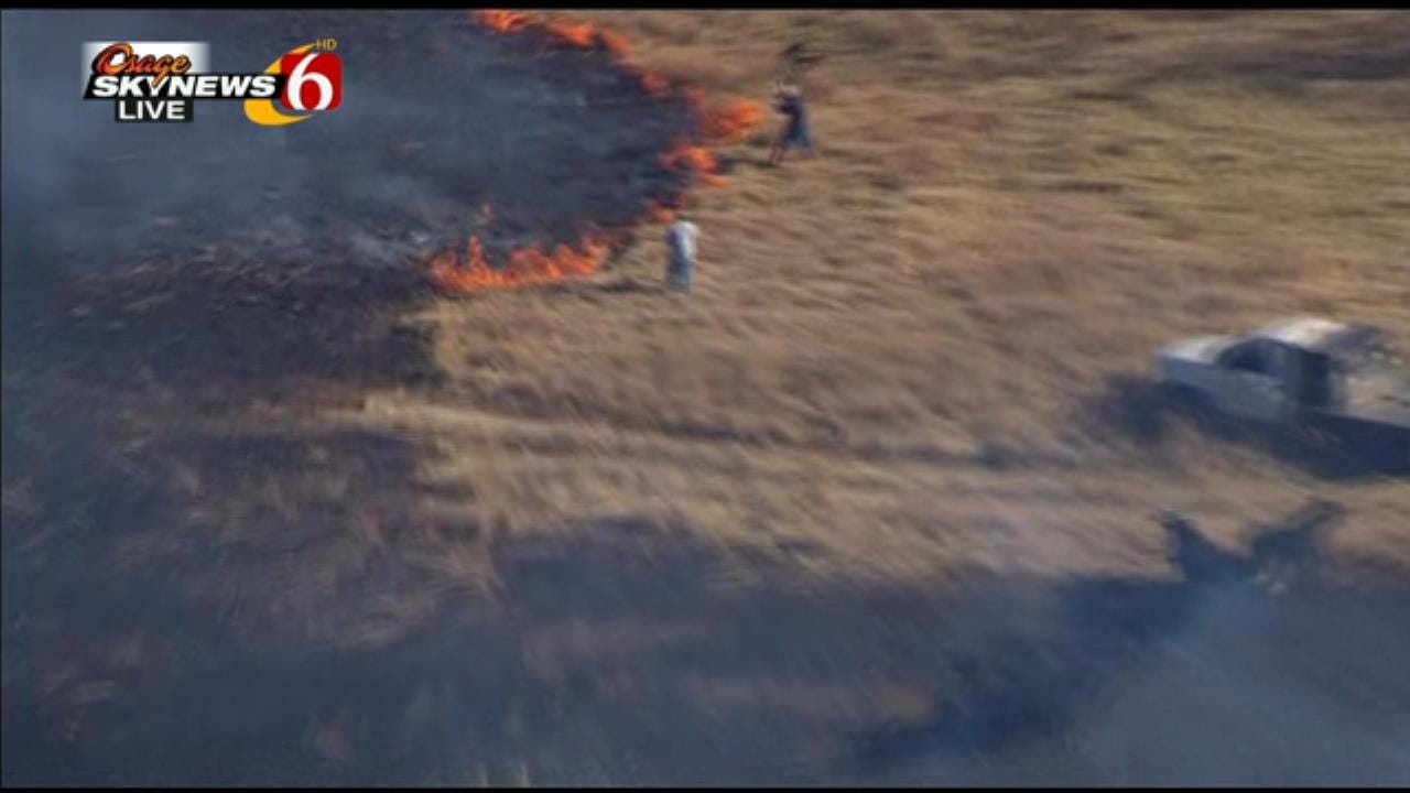 WEB EXTRA: More Video From Osage SkyNews 6 HD Of Owasso Grass Fire