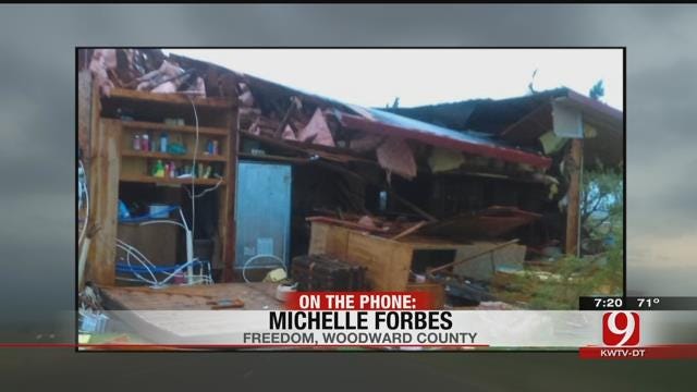 WEB EXTRA: Home Destroyed In Severe Storm SW Of Freedom