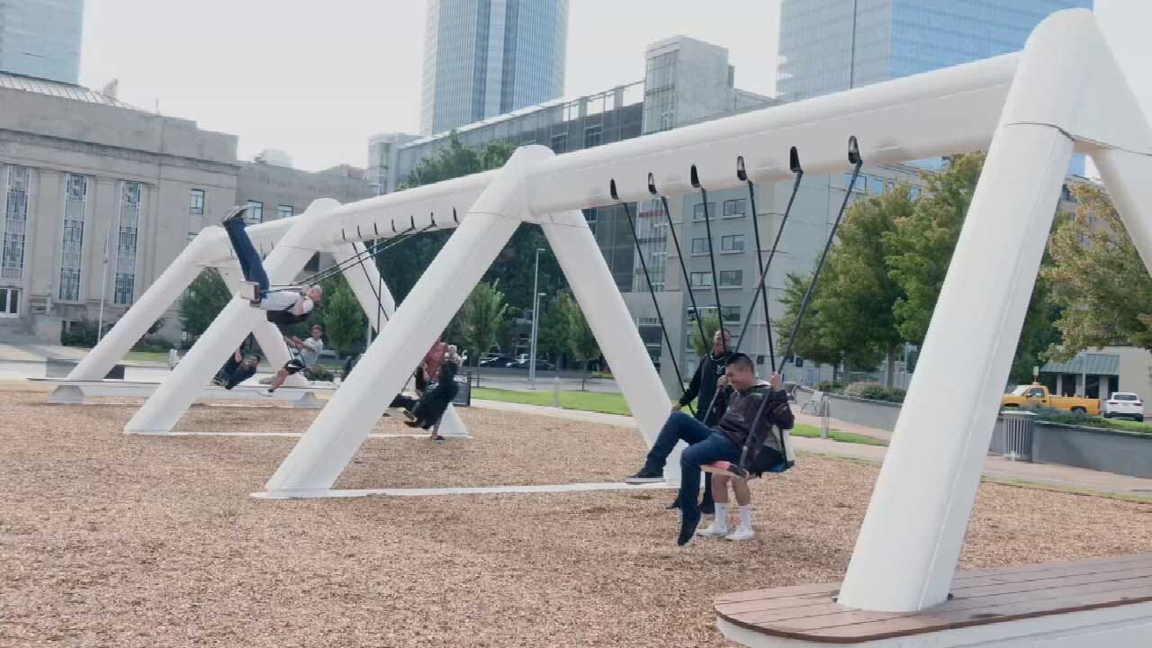 Musical Swings Open In Downtown Oklahoma City