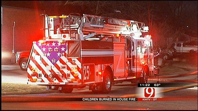 Cause Sought In SW OKC House Fire That Left 2 Children Critical
