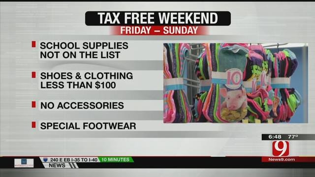 Tax Free Weekend Begins On Friday In Oklahoma