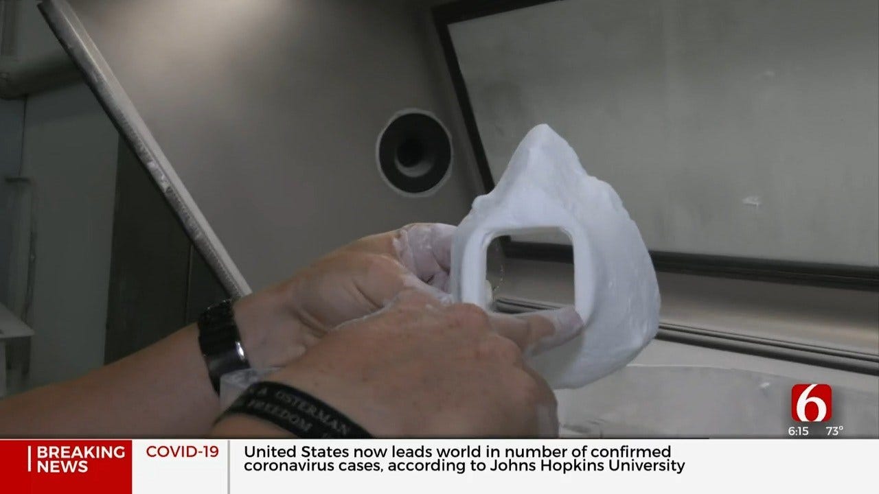Tulsa Company Makes Face Masks Using 3-D Printer, Already Has 20,000 Orders