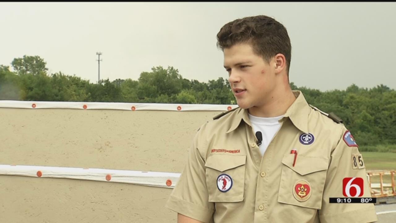 Owasso Teen Shows Support For Police With Eagle Scout Project