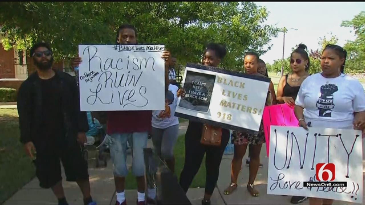 Organizers Hold Black Lives Matter Protest In Downtown Tulsa