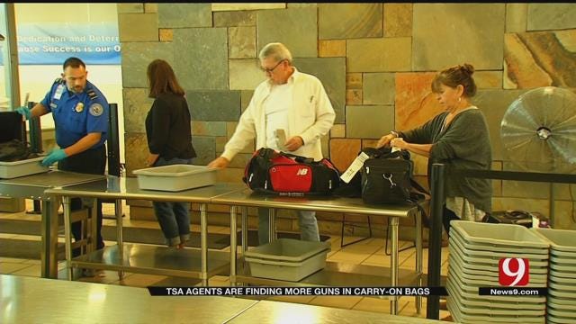 TSA Agents Finding More Guns In Carry-On Bags At Will Rogers Airport
