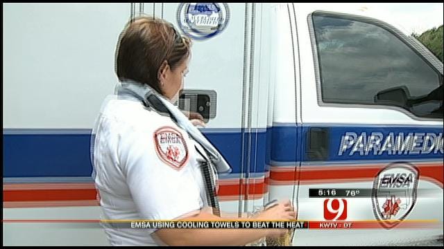 EMSA Paramedics Beat OK Heat With 'Cooling Towels'