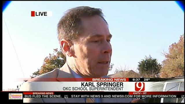 OKCPS Superintendent Karl Springer Speaks About School Bus Crash