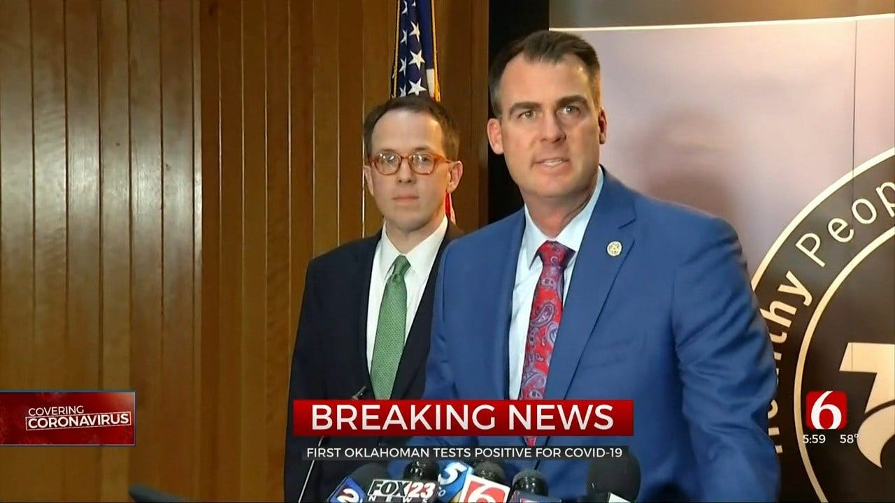 Gov. Stitt Announces First Confirmed Case Of COVID-19 In Oklahoma
