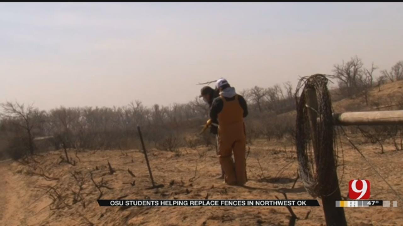 Students Spend Spring Break Repairing Fences Ruined In NW OK Wildfire