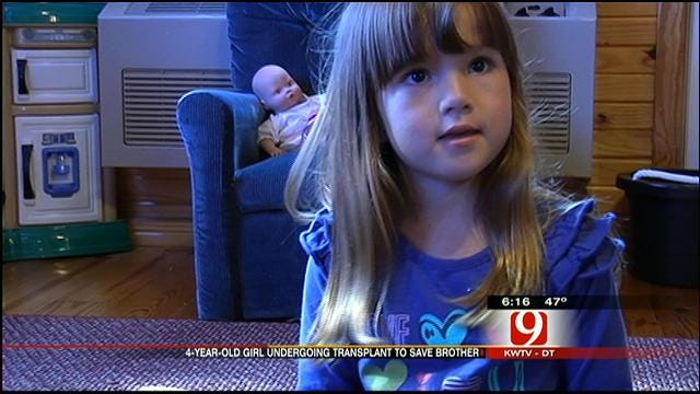 Moore Girl, 4, Trying to Save Brother's Life With Bone Marrow Transplant